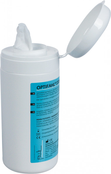Optifahl Stoma Cleaning Wipes in koker - 33260