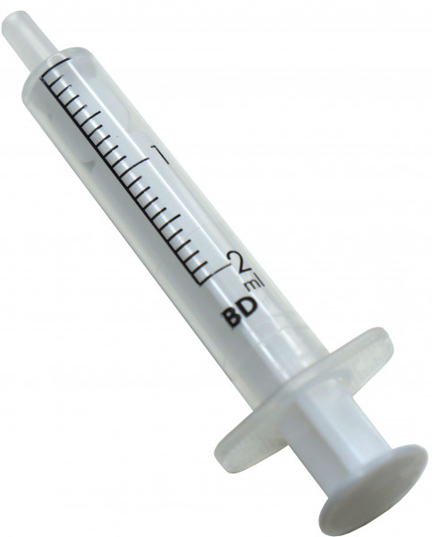 Spuitjes 2ml voor druppelen tracheostoma - DST-1002