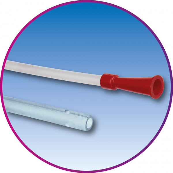 Fahl uitzuigkatheter 50 cm CH 18 rood - 01905571